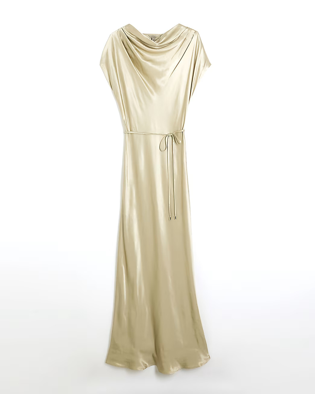 Gold Cowl Neck Maxi Dress | River Island UK & IE
