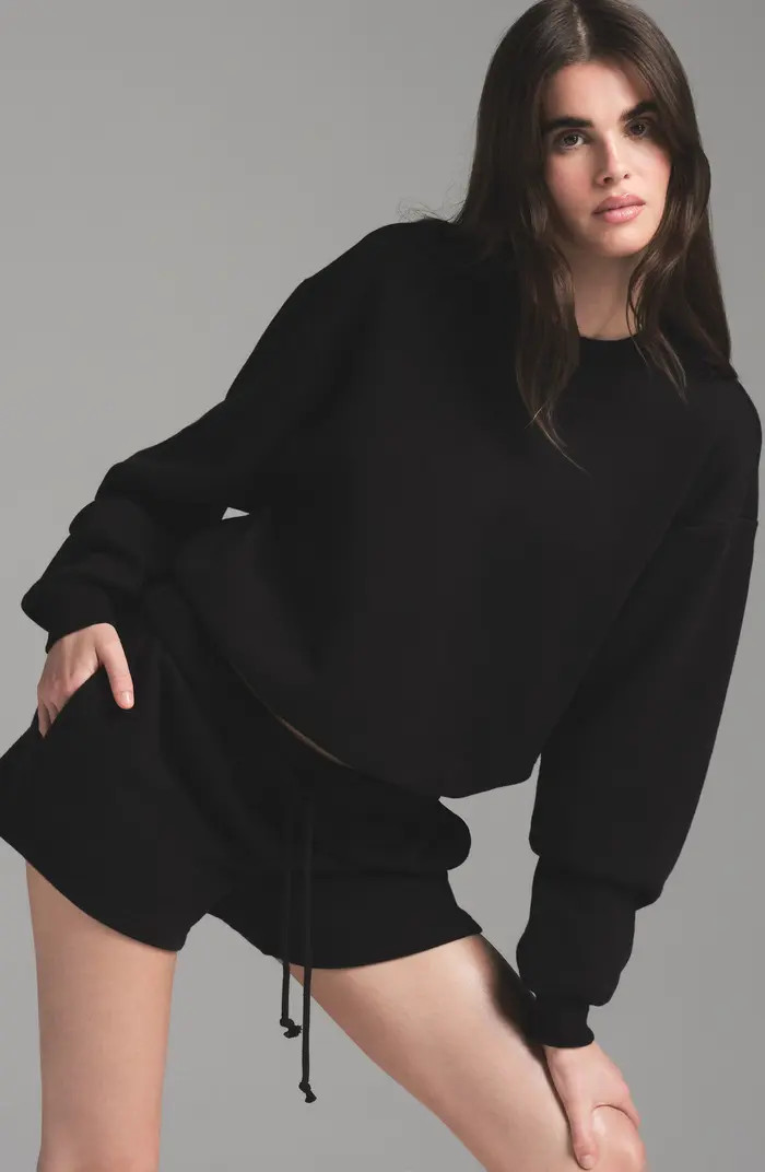 Cotton Fleece Blend Classic Crewneck Sweatshirt | Nordstrom
