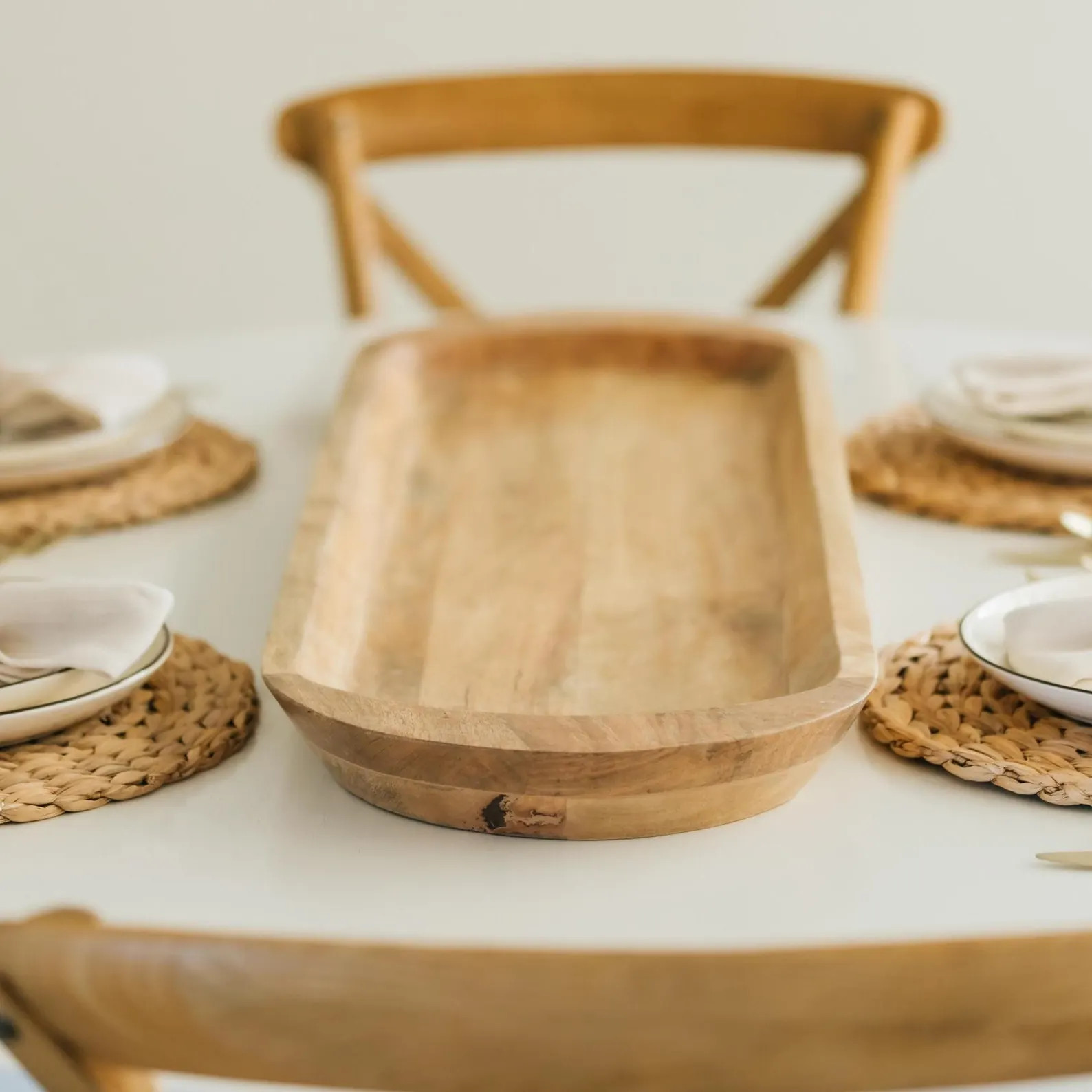 Large FOOD GRADE Wooden Dough Bowl, Table Centerpiece, Home Decor, Handmade , Kitchen , Housewarm... | Etsy (US)
