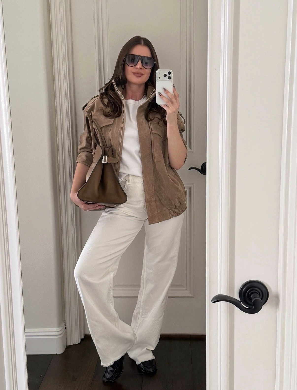 Styling this viral Zara jacket with white denim and black loafers. Wearing size S. Found a similar one on amazon! (Tagged below)
#zara #suede #brown #jacket #bomber #amazonfashion #LTKCyberWeek 

#LTKFindsUnder50 #LTKFindsUnder100 #LTKootd #LTKSaleAlert #LTKgrwm