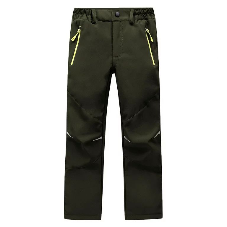 LANBAOSI Boy Hiking Pants Outdor Snow Fleece Line Pants for Kid Size 12 - Walmart.com | Walmart (US)