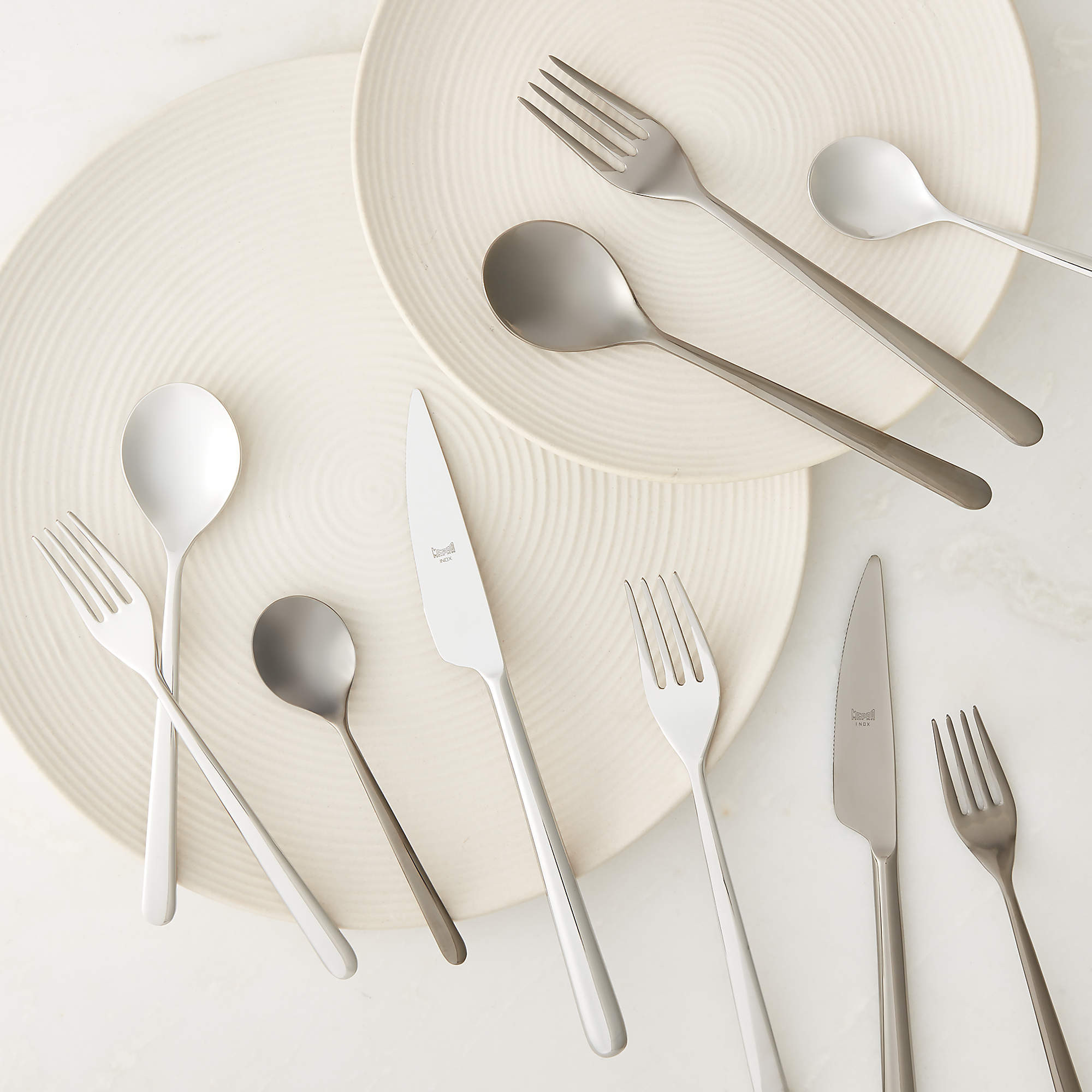 Avesa 20-Piece Polished Black Flatware Set + Reviews | CB2 | CB2