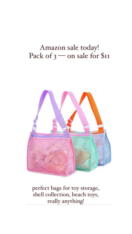Amazon mesh toy bag. Perfect for beach and seashells! 

#LTKkids #LTKsalealert #LTKbaby