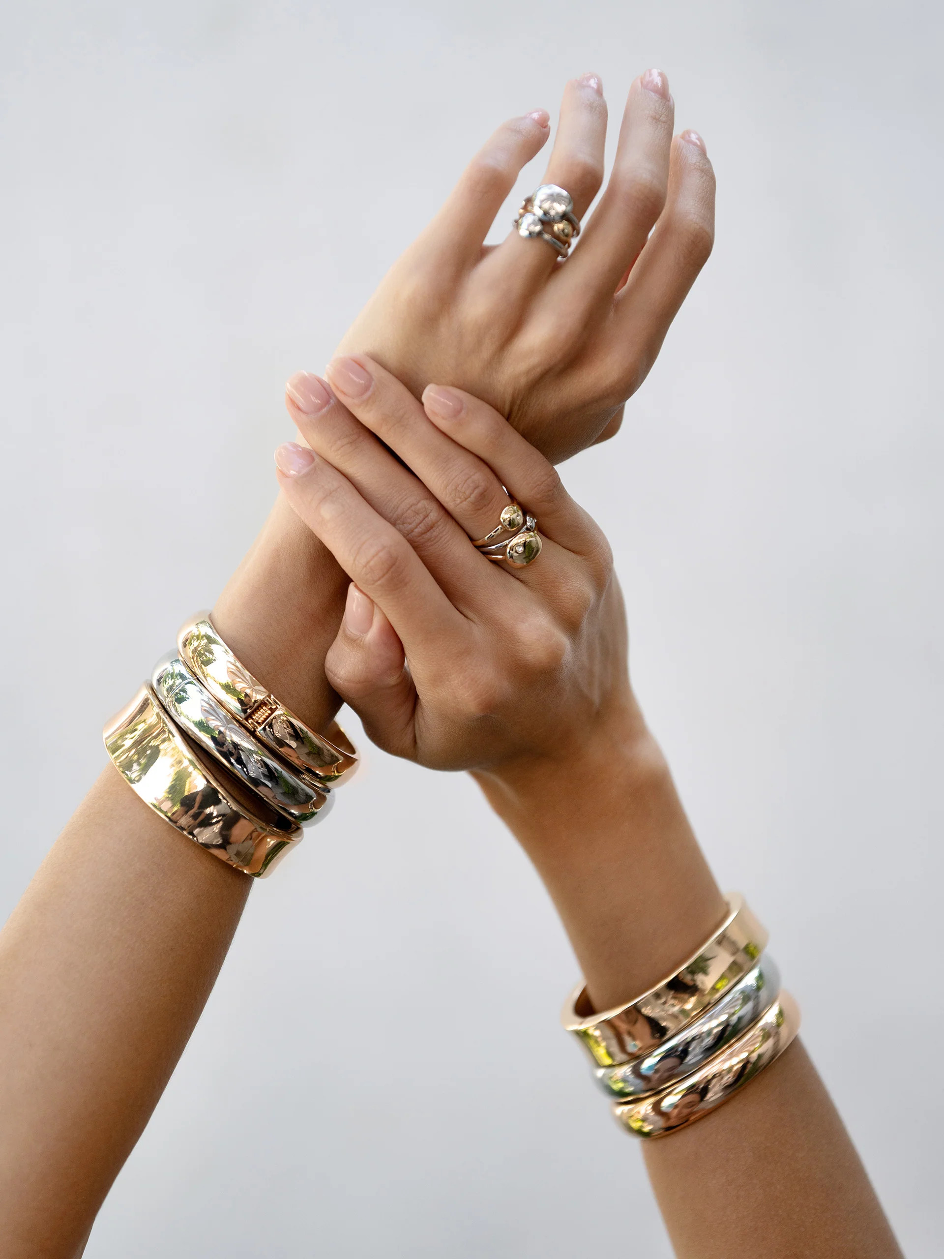 Double Golden Bangle Set | Ettika