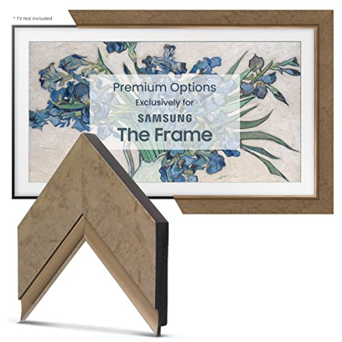 Frame My TV Deco TV Frames - Contemporary Bronze Smart Frame Compatible ONLY with Samsung The Frame TV (50", Fits 2021-2024 Frame TV) | Amazon (US)