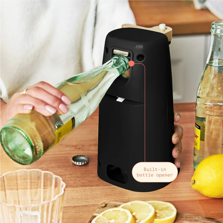 Beautiful Easy-Prep Electric Can Opener, Black Sesame by Drew Barrymore - Walmart.com | Walmart (US)