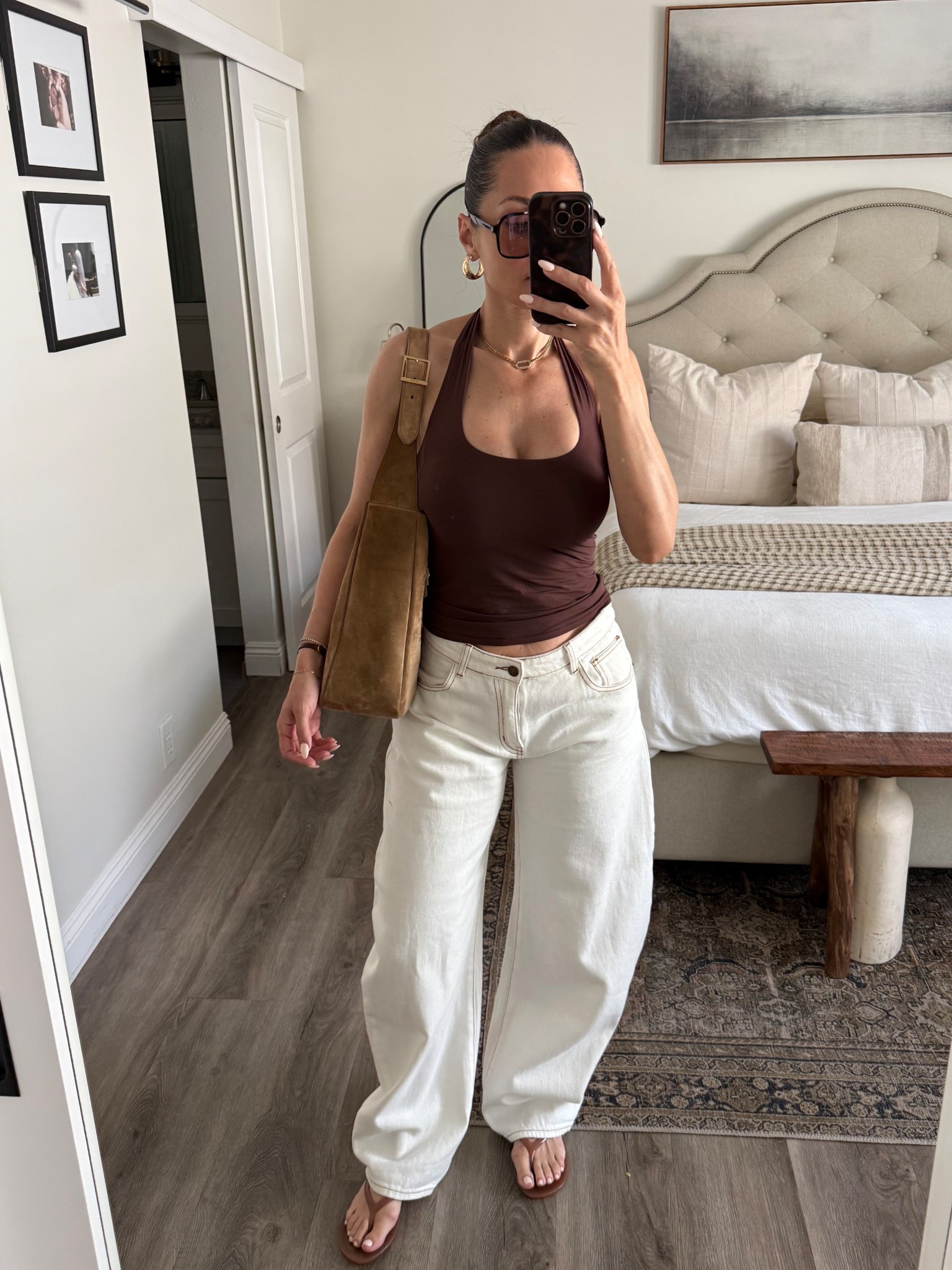 Casual Friday 🤎
Wearing small in halter + jeans 

#LTKootd #LTKdayinmylife #LTKselfcare