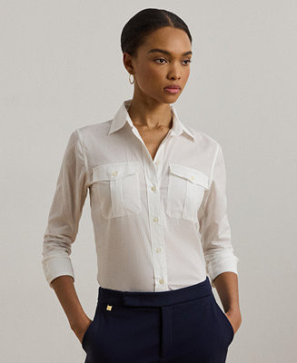 Women's Cotton Voile Shirt | Macy's