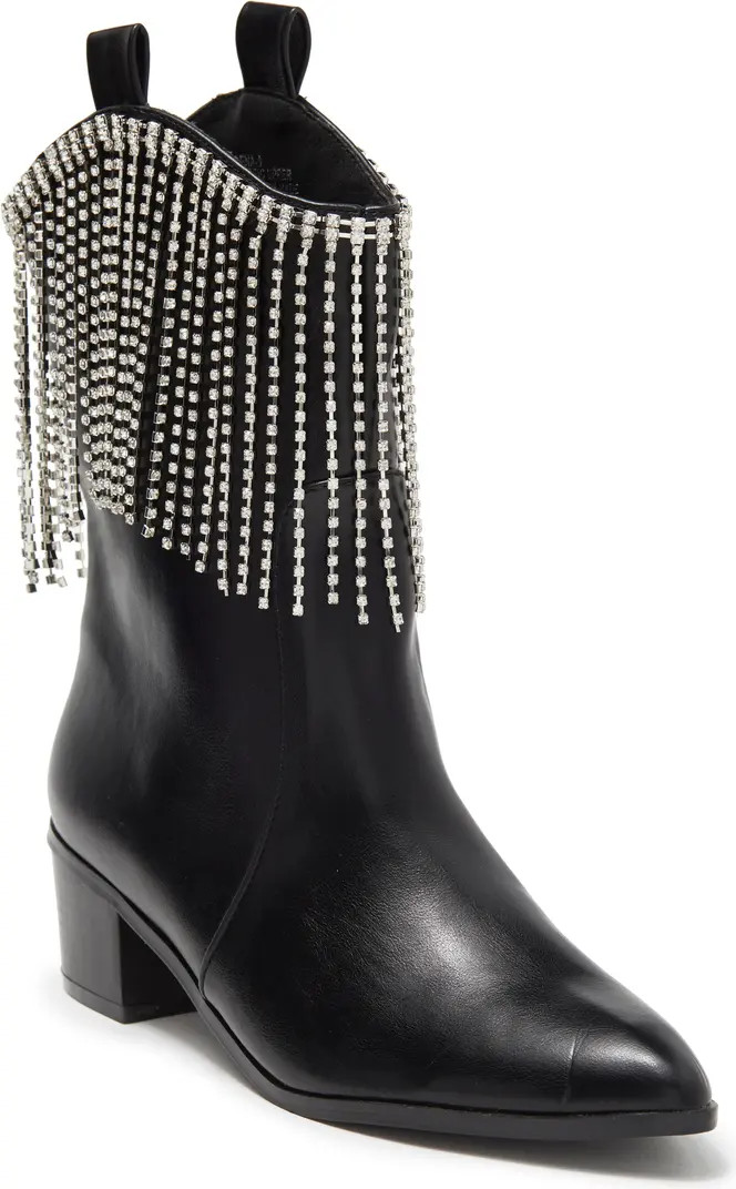 CHASE AND CHLOE Dangle Rhinestone Western Boot | Nordstromrack | Nordstrom Rack