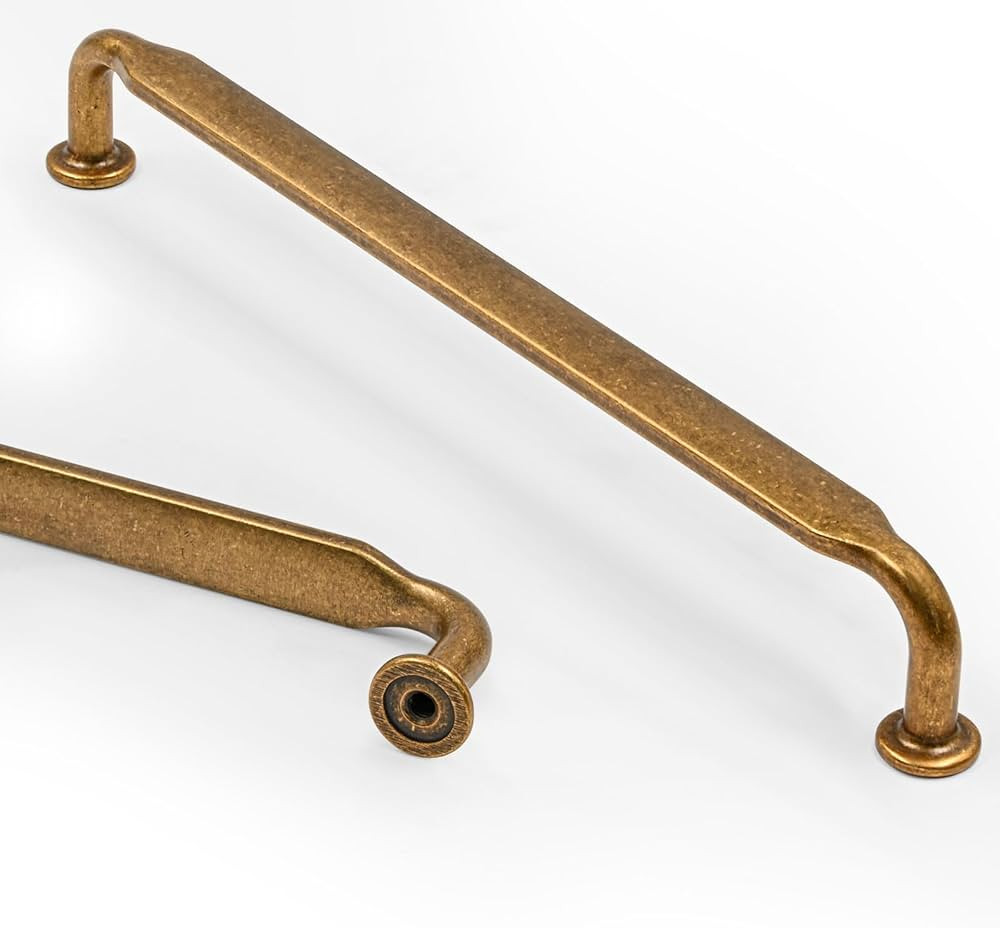 Asidrama 10 Pack 7.5 Inch(192mm) Antique Brass Kitchen Cabinet Handles, Cabinet Pulls Vintage Ret... | Amazon (US)