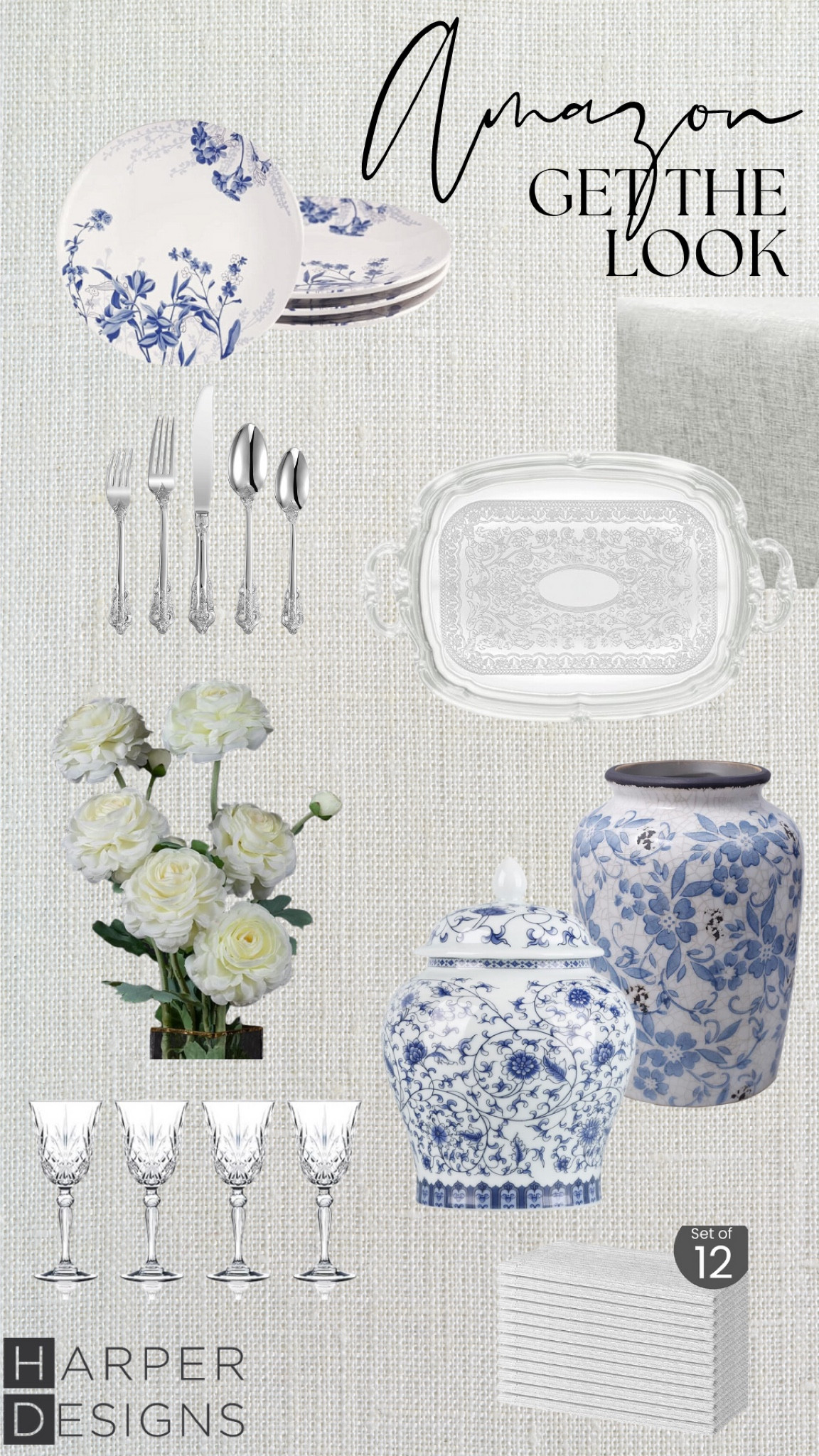 Loving this blue and white tablescape. All of these are finds from Amazon making for some really affordable decor  

#LTKparties #LTKSeasonal #LTKhome