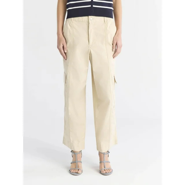 Free Assembly Women's Relaxed Cargo Pants, 27" Inseam, Sizes XS-4X | Walmart (US)
