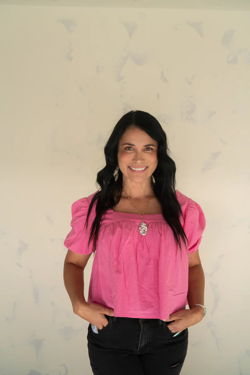 Marty Top | Pink | Goldie Lew Jewelry