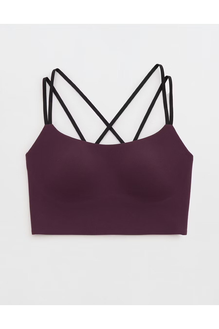 OFFLINE By Aerie Real Me Hold Up! Strappy Sports Bra Women's Cool Berry XXS | Aerie