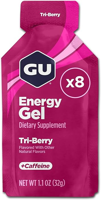 GU Energy Original Sports Nutrition Energy Gel, 8-Count, Tri-Berry | Amazon (US)