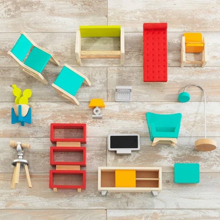 KidKraft So Stylish Mansion Wooden Dollhouse with 42 Accessories | Walmart (US)