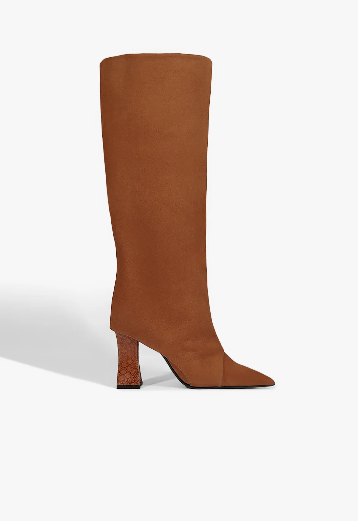 Terry Brown High Block Heel Boot | SCHUTZ | Schutz (US)