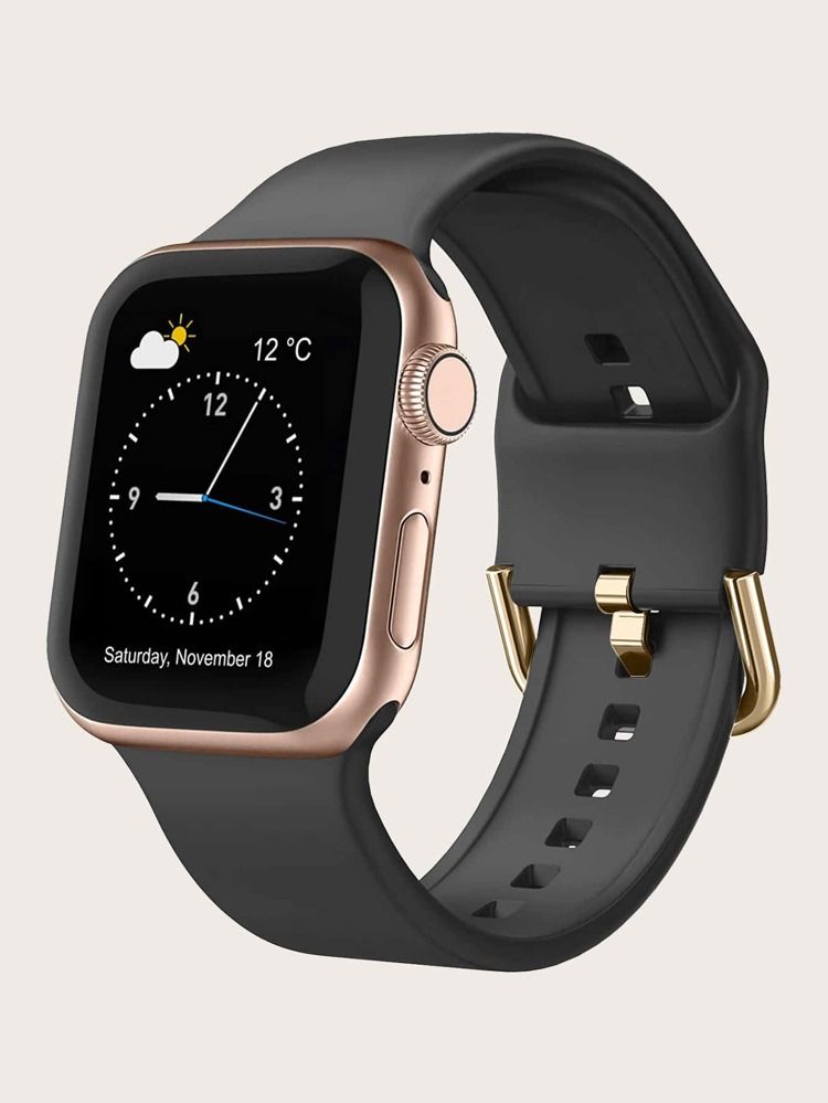 Silicone Smartwatch Band Compatible With Apple Watch | SHEIN