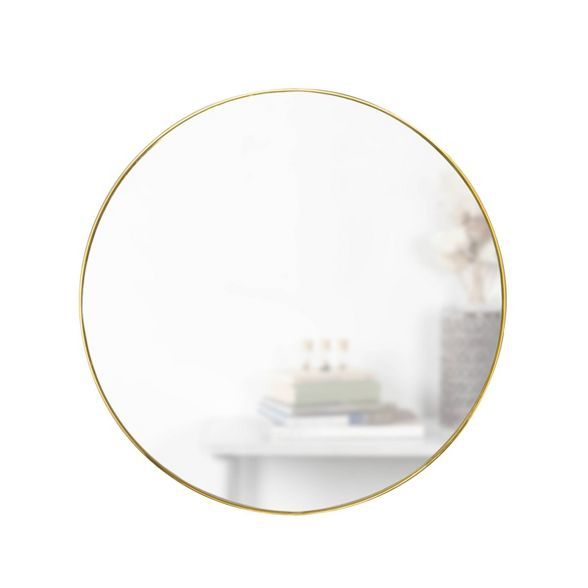 34" Hubba Round Wall Mirror Brass - Umbra | Target