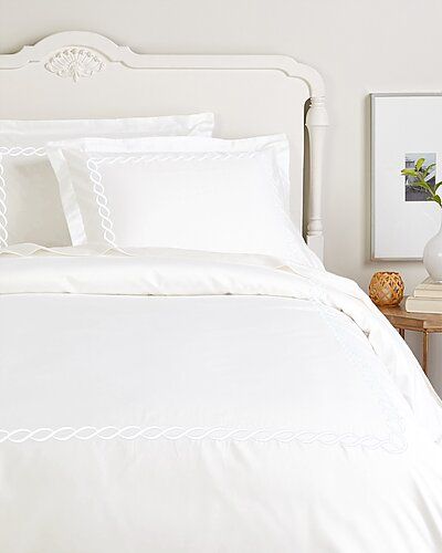 Home Rope Embroidery 600 Thread Count Duvet Set | Gilt