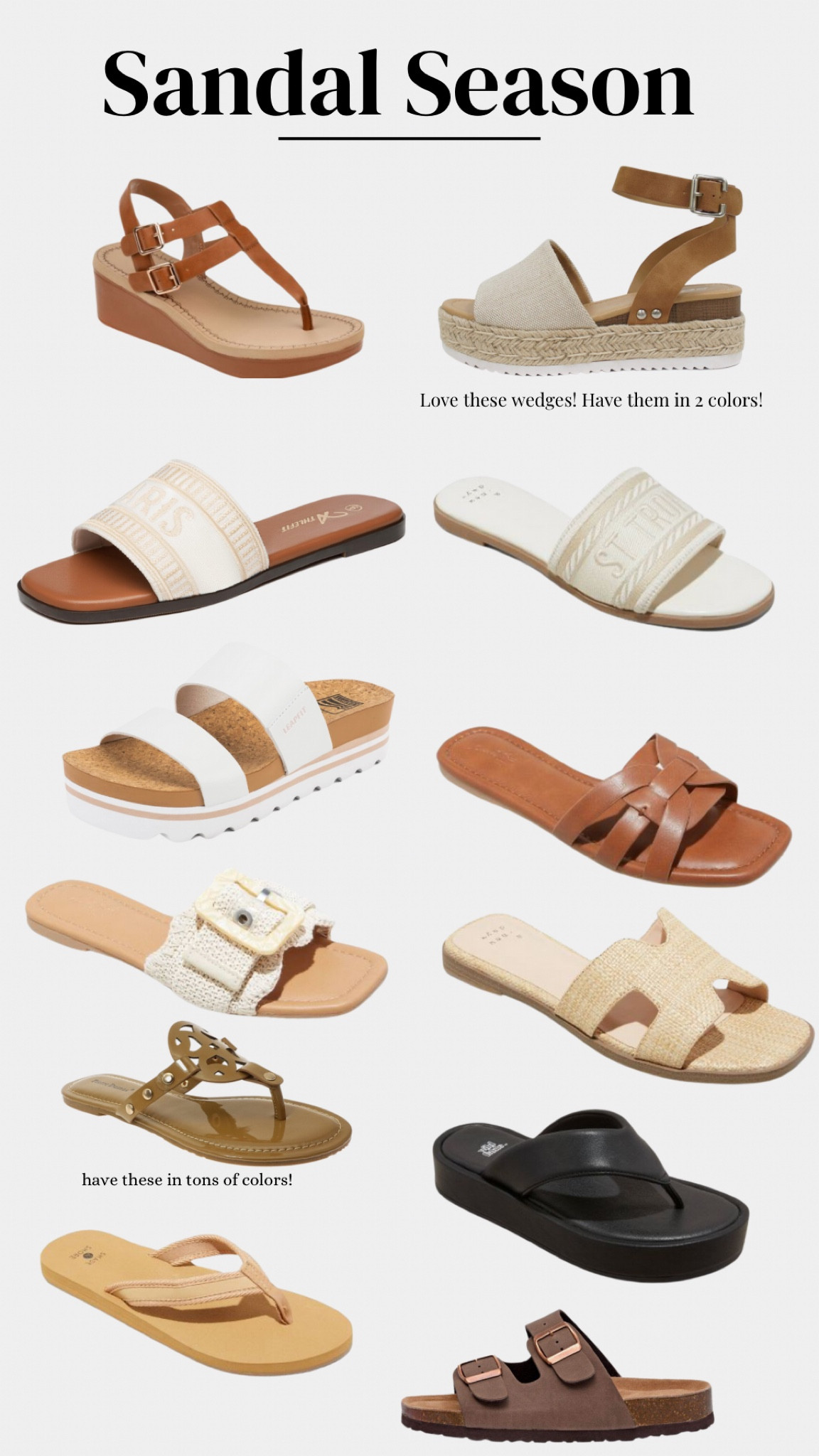 Warmer weather is coming! I’m so excited   Sandal season! Check out these cute spring/summer sandals

#shoes #sandals #summer #spring #warmweather #target #amazon

#LTKSeasonal