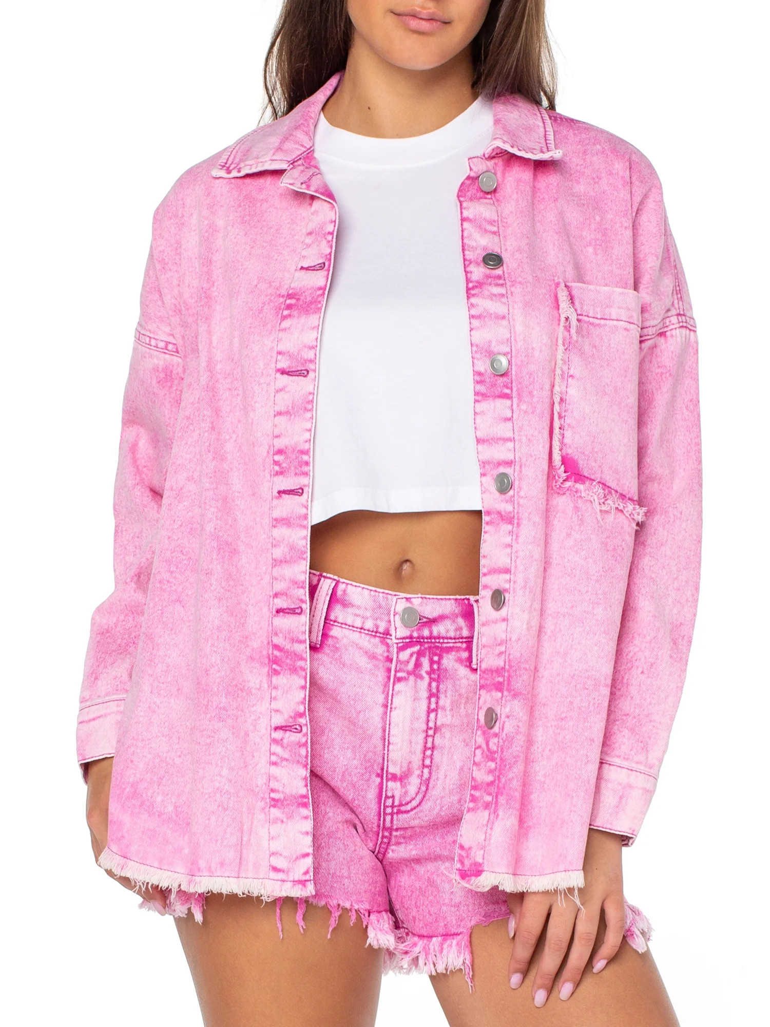 Celebrity Pink Women's Shacket | Walmart (US)