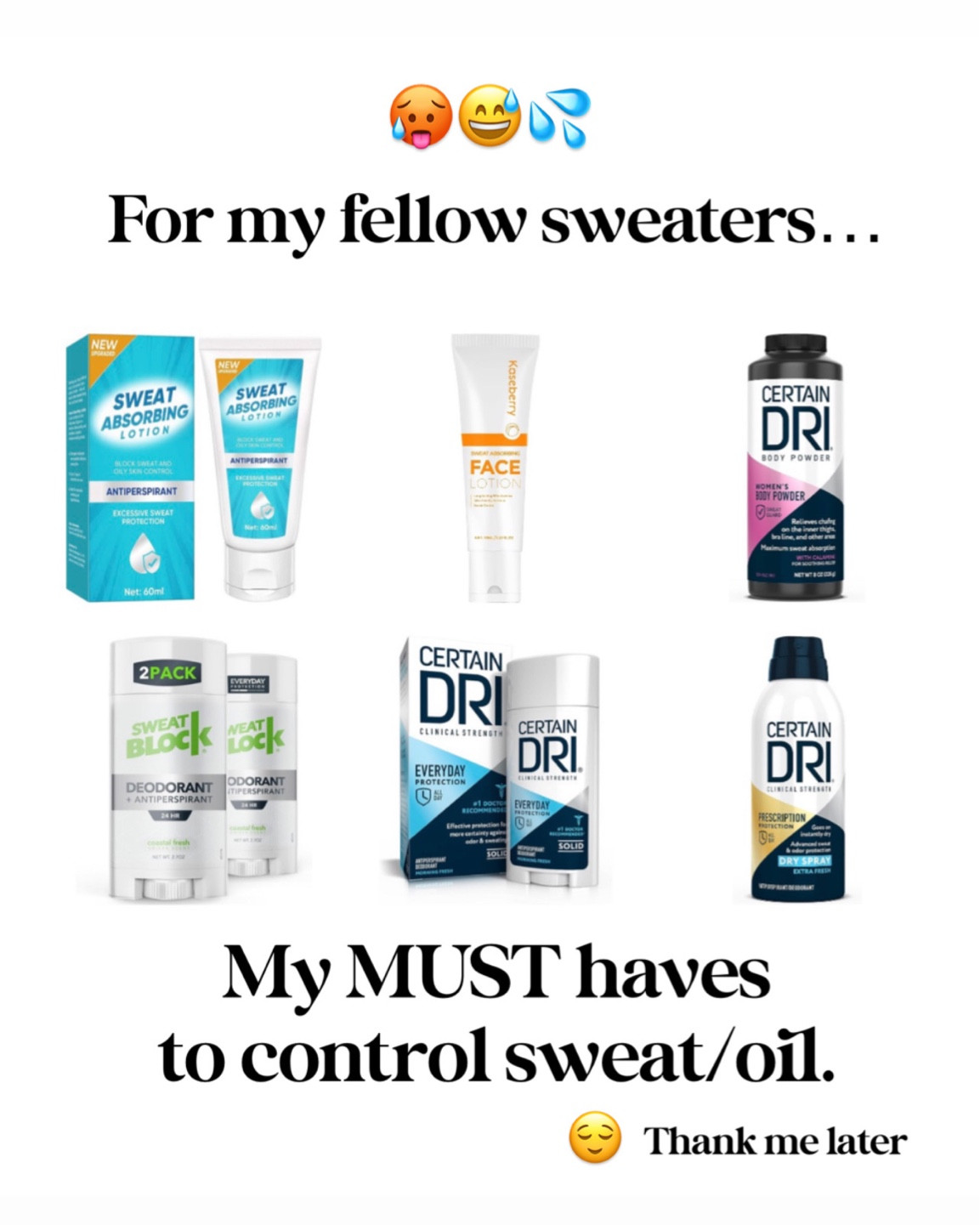 Must have beauty, skincare, skin care, oil control, sweat, summer must have, skin, deodorant, antiperspirant, sweating, sweaty, 

#LTKSeasonal #LTKBacktoSchool #LTKbeauty