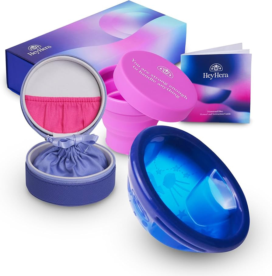 Menstrual Disc Reusable, Silicone Menstrual Disc, Comfortable Period Disc, Easy to Use & Extract,... | Amazon (US)