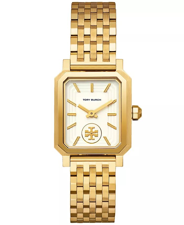 Tory Burch Women's Robinson Gold-Tone Stainless Steel Bracelet Watch 27x29mm - Macy's | Macy's