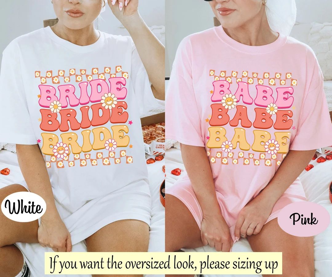 Groovy Bachelorette Party Shirt, Retro 70s Bachelorette Shirt, Retro Bride Shirt, Hippie Bachelor... | Etsy (US)
