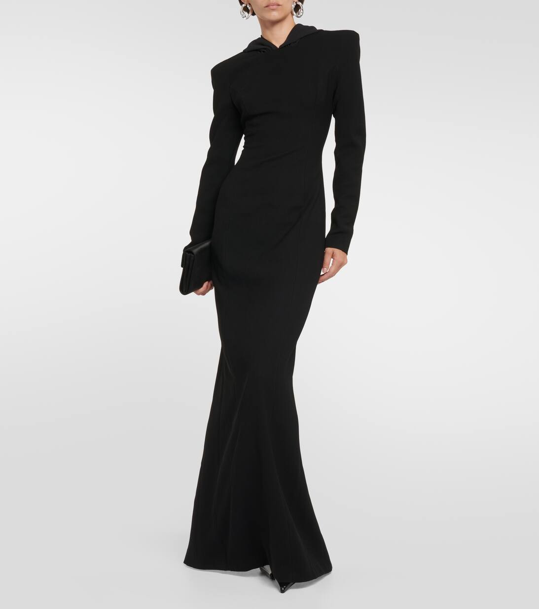 Hooded crêpe maxi dress | Mytheresa (US/CA)