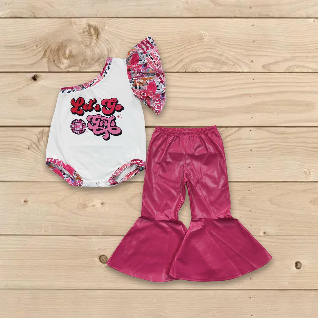 Lets Go Girls Outfit Toddle Girls Western Onesies Set Baby - Etsy | Etsy (US)