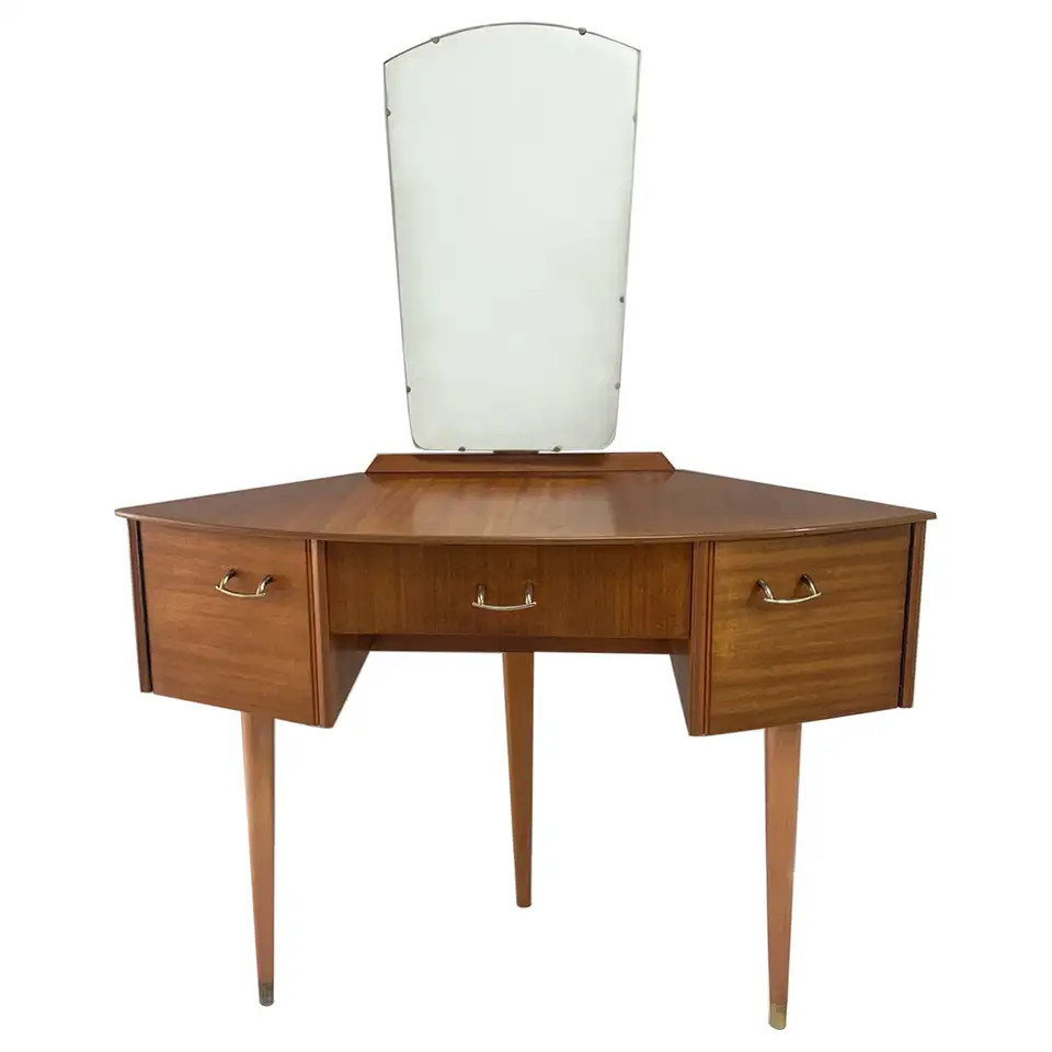 1960’s Mid-Century Small Petite Dressing Table /Vanity by Avalon | 1stDibs