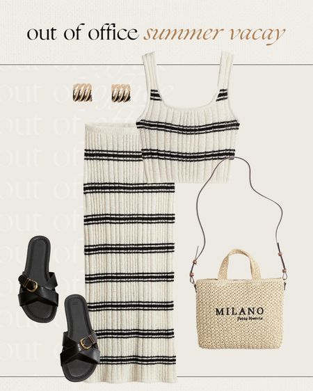 Summer vacay outfit idea ☀️ matching set and sandals for summerr

#LTKfindsunder50 #LTKfindsunder100 #LTKstyletip