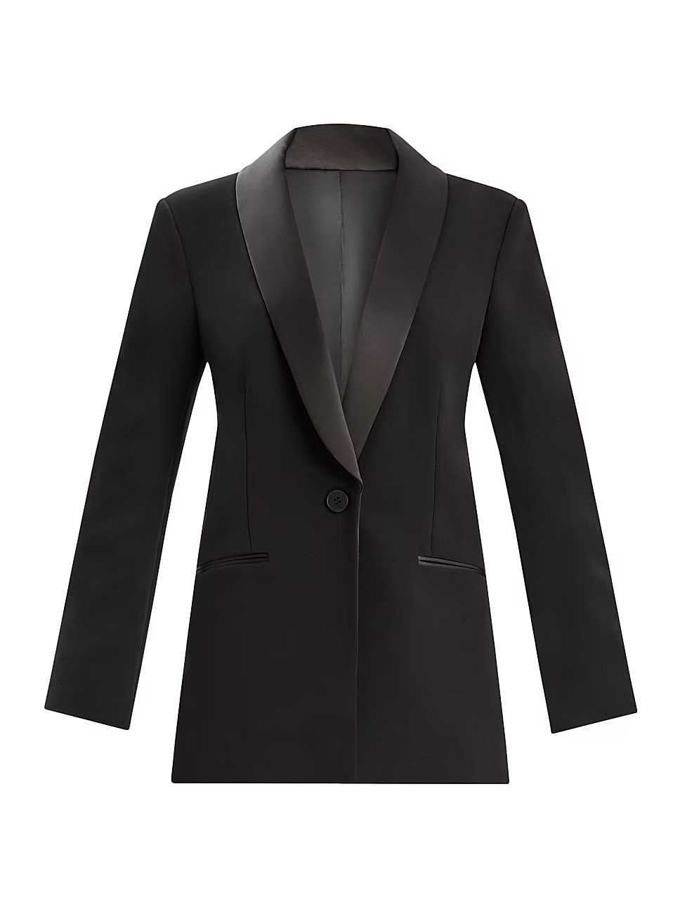 Single-Breasted Satin-Embellished Blazer | Saks Fifth Avenue