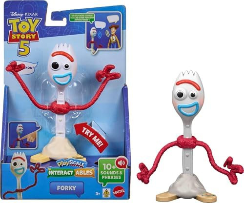 Mattel Disney and Pixar Toy Story 5 Interactables Figure, Forky 7 Inch Playscale, Movie Phrases &... | Amazon (US)