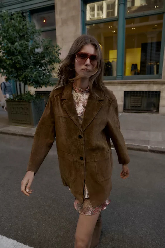 100% LEATHER LONG JACKET | Zara UK