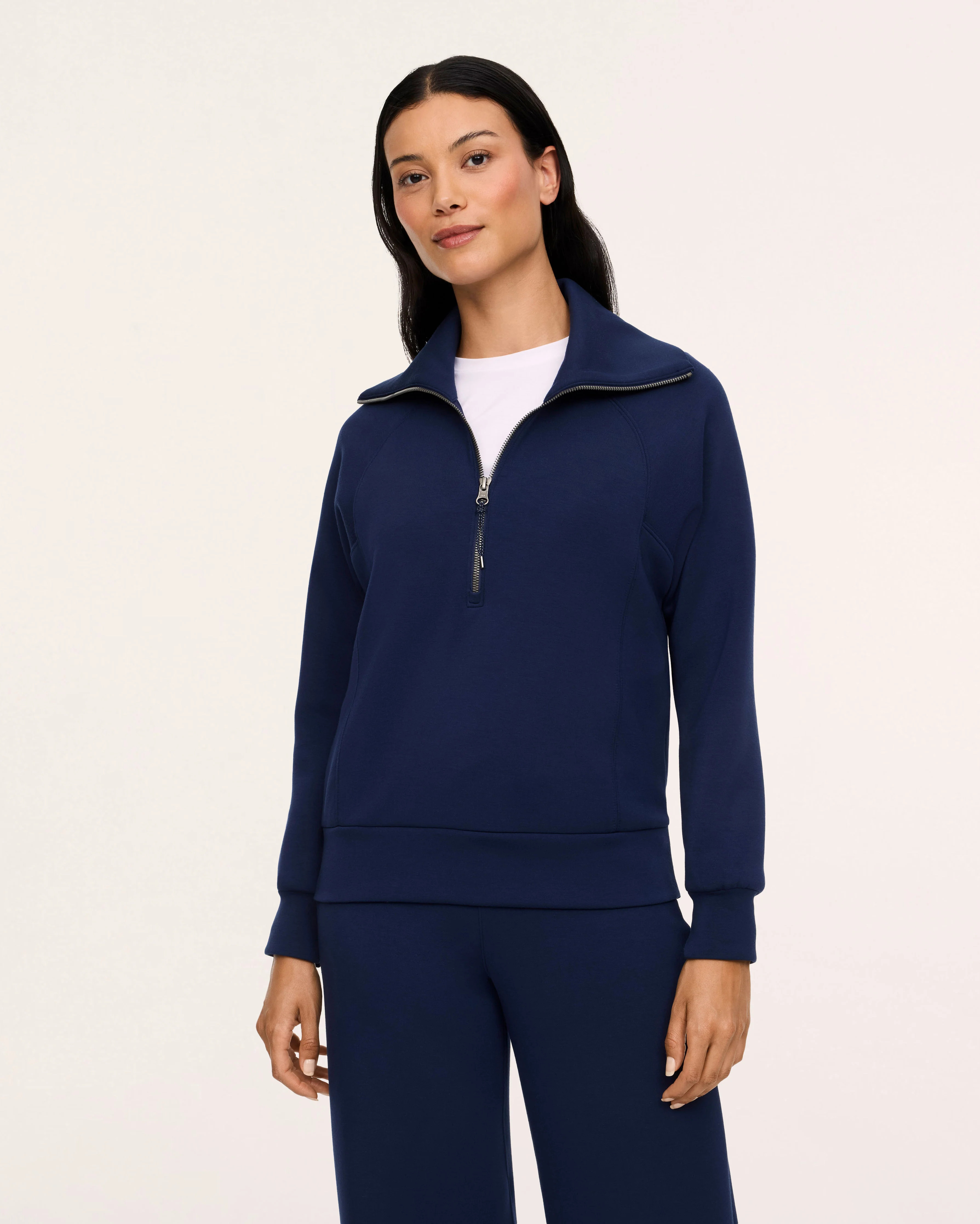 SPANX AirEssentials® Half Zip | Timeless Navy XL | Spanx