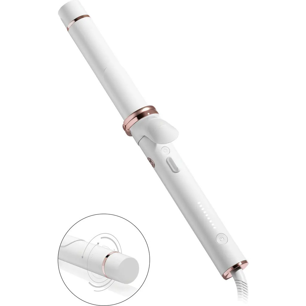 T3 Curlwrap 1.25 Inch Curling Iron in White/Rose Gold at Nordstrom | Nordstrom