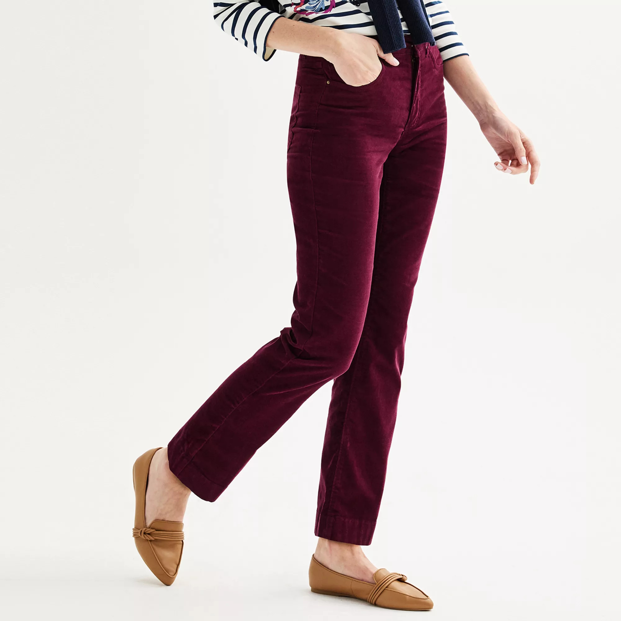 Women's Croft & Barrow® Corduroy Bootcut Pants | Kohl's