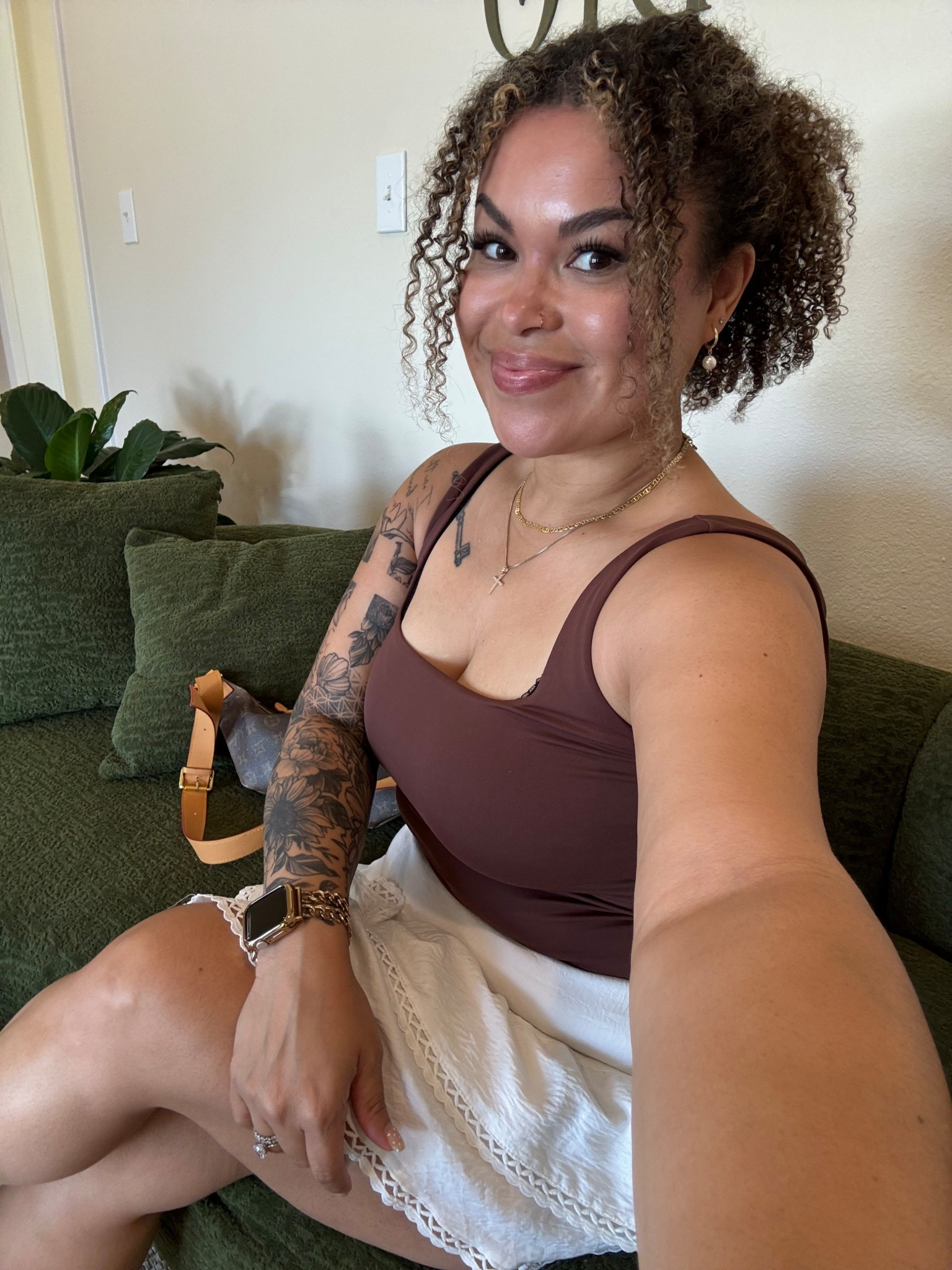 Cute & casual everyday skirt & tank outfit that is a staple in my closet with a touch of leopard print. 🤏🏽🤏🏽

#LTKMidsize #LTKBeauty #LTKStyleTip
