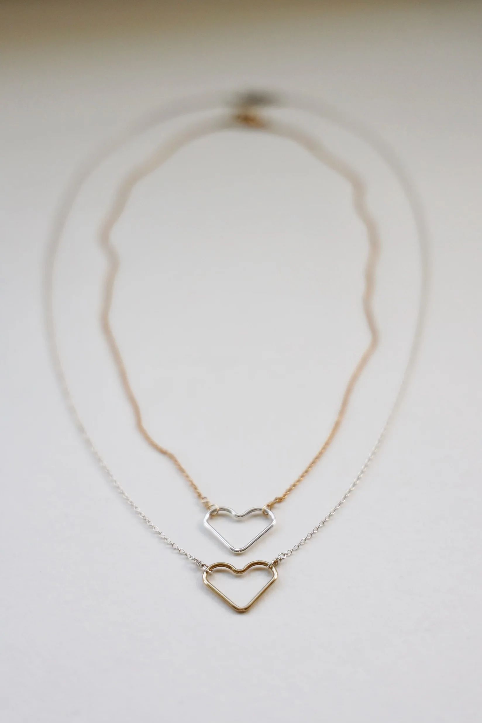 Open Heart Necklace | Honey+Ice