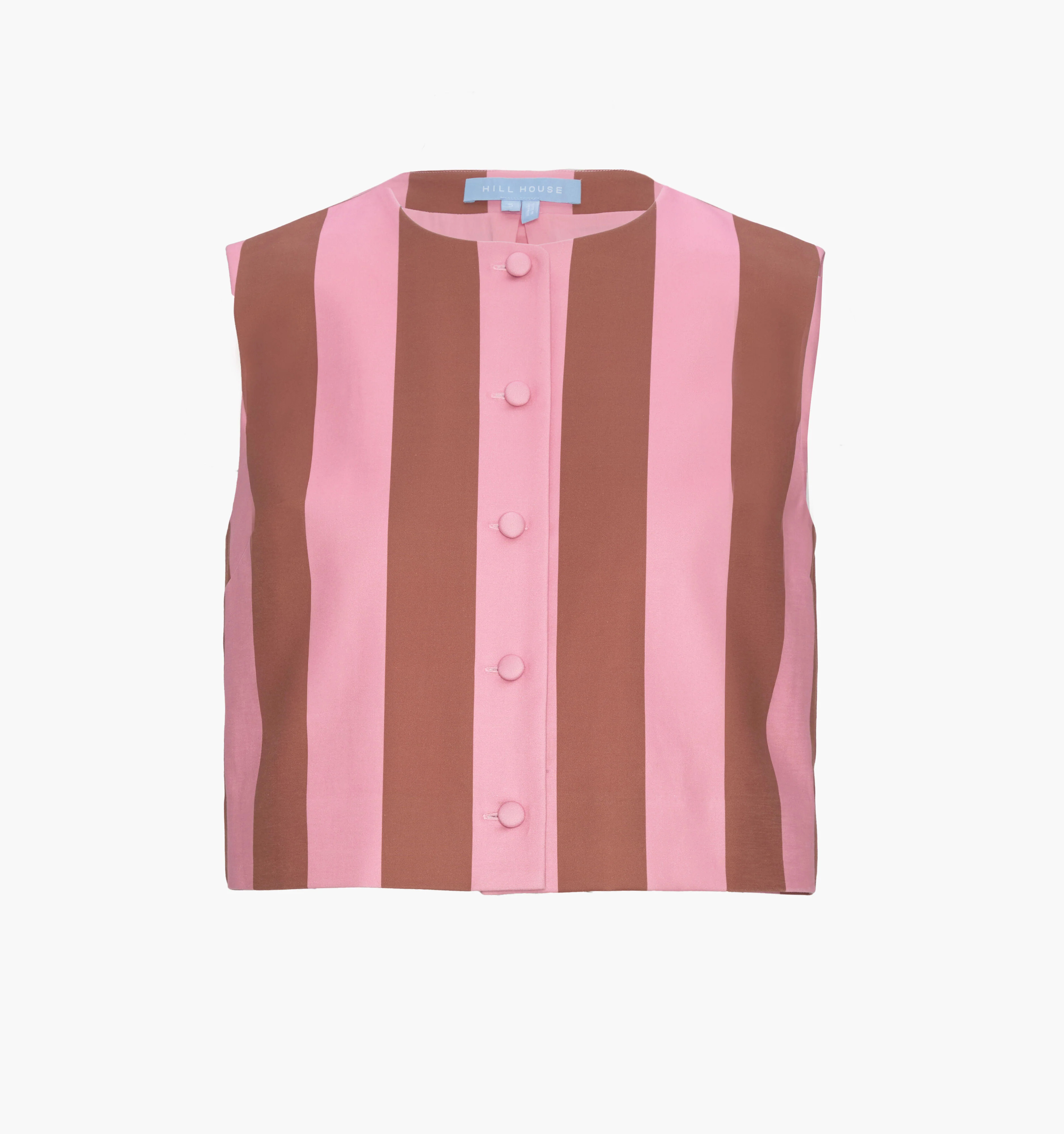 The Rosalie Top - Coral Cabana Stripe | Hill House Home US