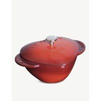 Heart-shaped cast iron cocotte 20cm | Selfridges