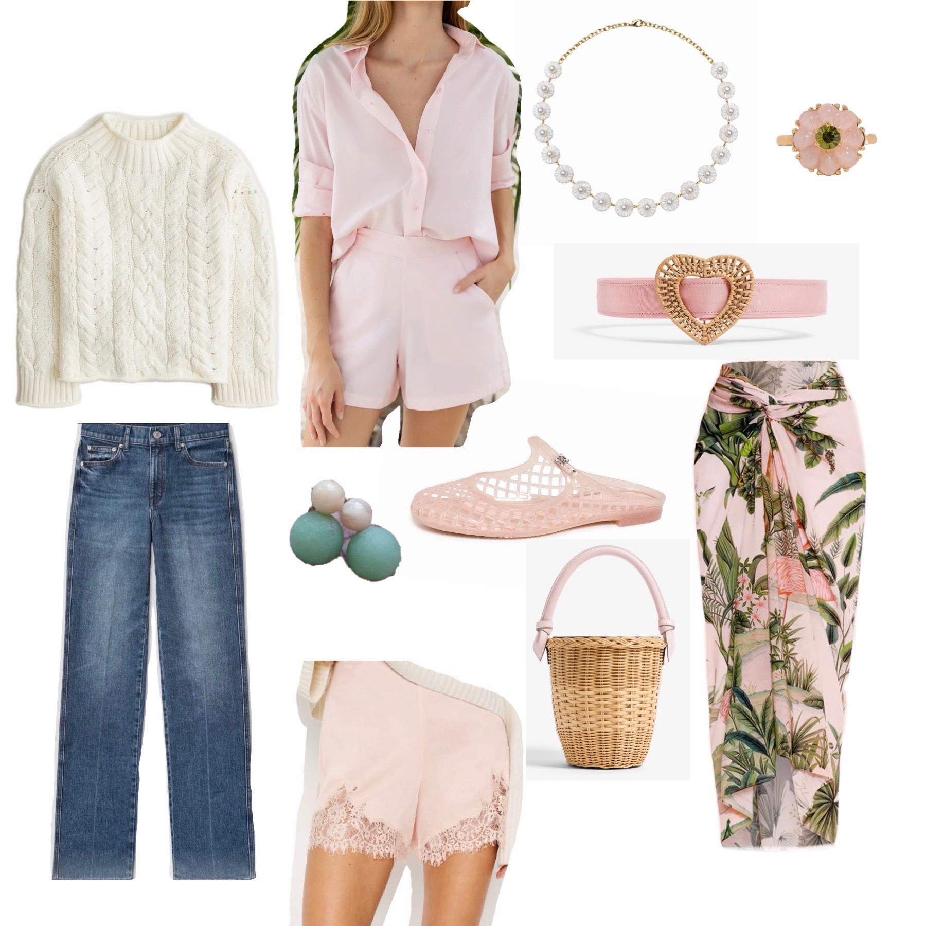 Eyeing and buying for spring- part 2! 
A few extra items not pictured also linked! 🎀
Spring style, spring sale, spring shopping, spring outfit, mom style, resort wear, vacation style, pink dress, bandana scarf, wicker bag, phone strap, pearls, espadrilles, ate jeans, reformation, the colony palm beach, Julia amory 

#LTKSeasonal #LTKOver40 #LTKmomlife