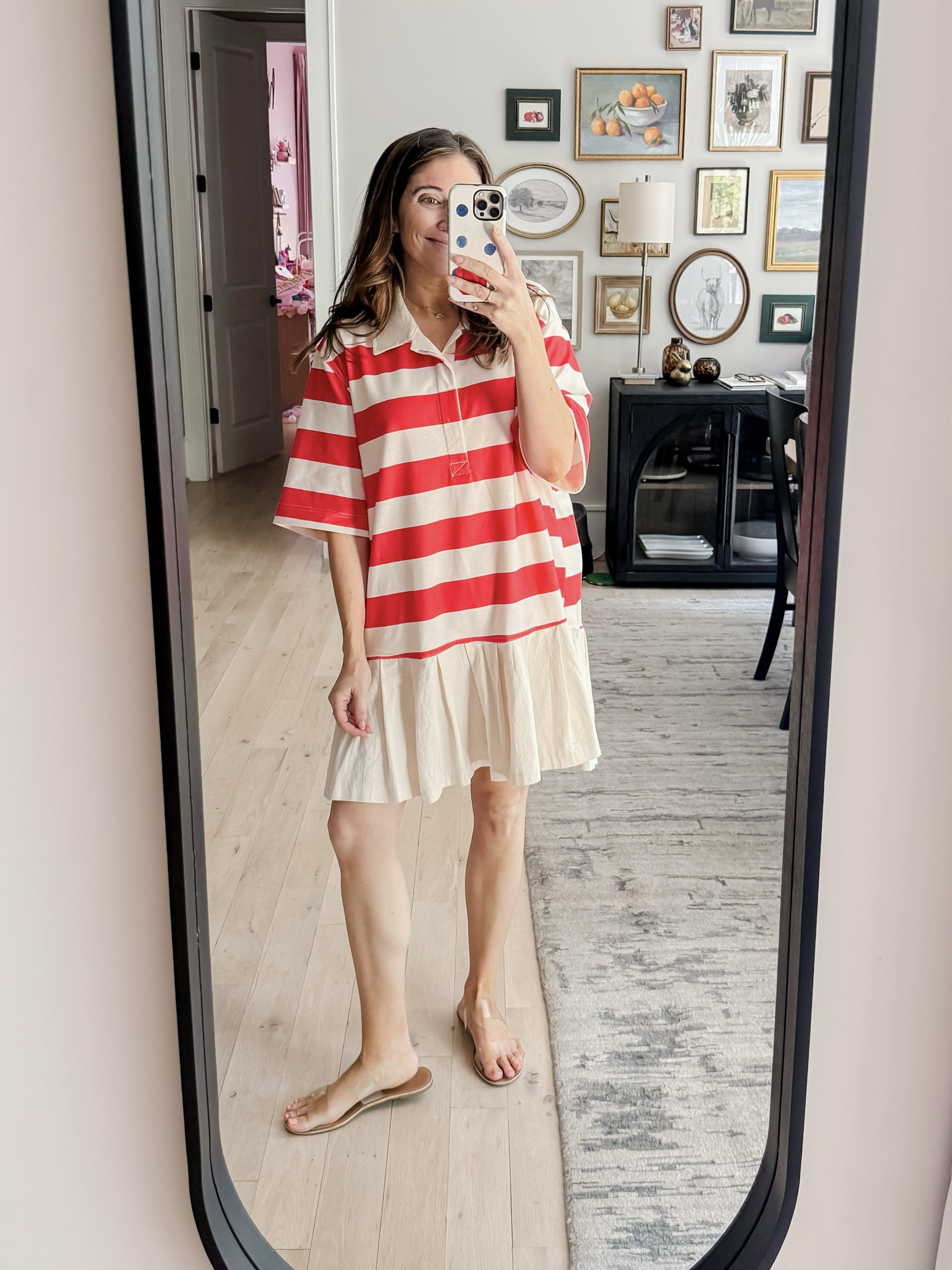 Couldn’t tell you what I did the day I wore this but it such a versatile and great throw on and go dress! 
Dress L (runs VERY oversized) / Sandals tts 

#LTKootd #LTKMidsize