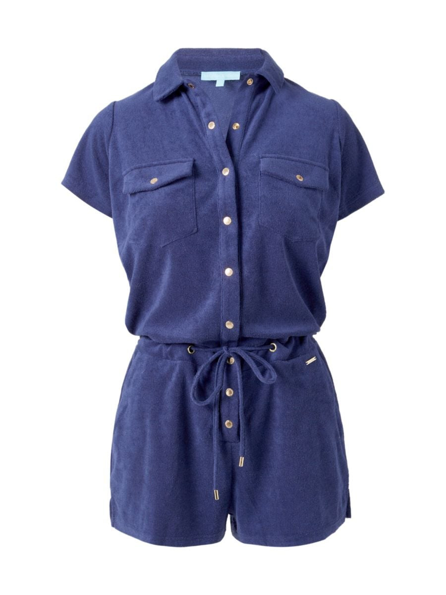 Cheryl Terry Short-Sleeve Romper | Saks Fifth Avenue