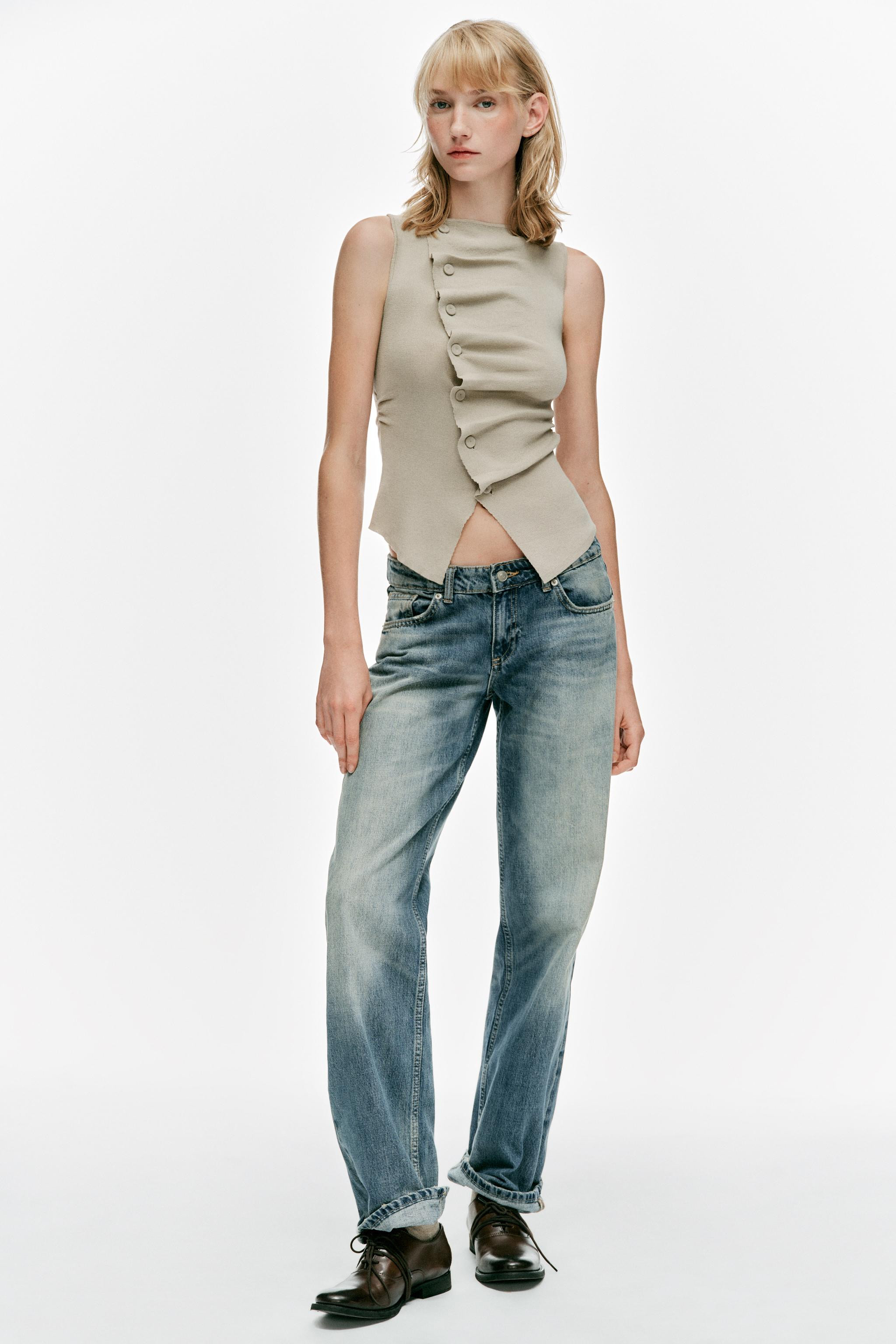 DRAPED KNIT TOP | Zara UK