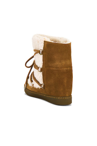 Nowles Shearling Snow Boot in Ecru & Cognac | Revolve Clothing (Global)