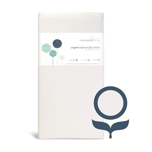 Naturepedic Organic Crib Mattress - Classic Lightweight - Non-Toxic Baby and Toddler Bed - 52" x ... | Amazon (US)